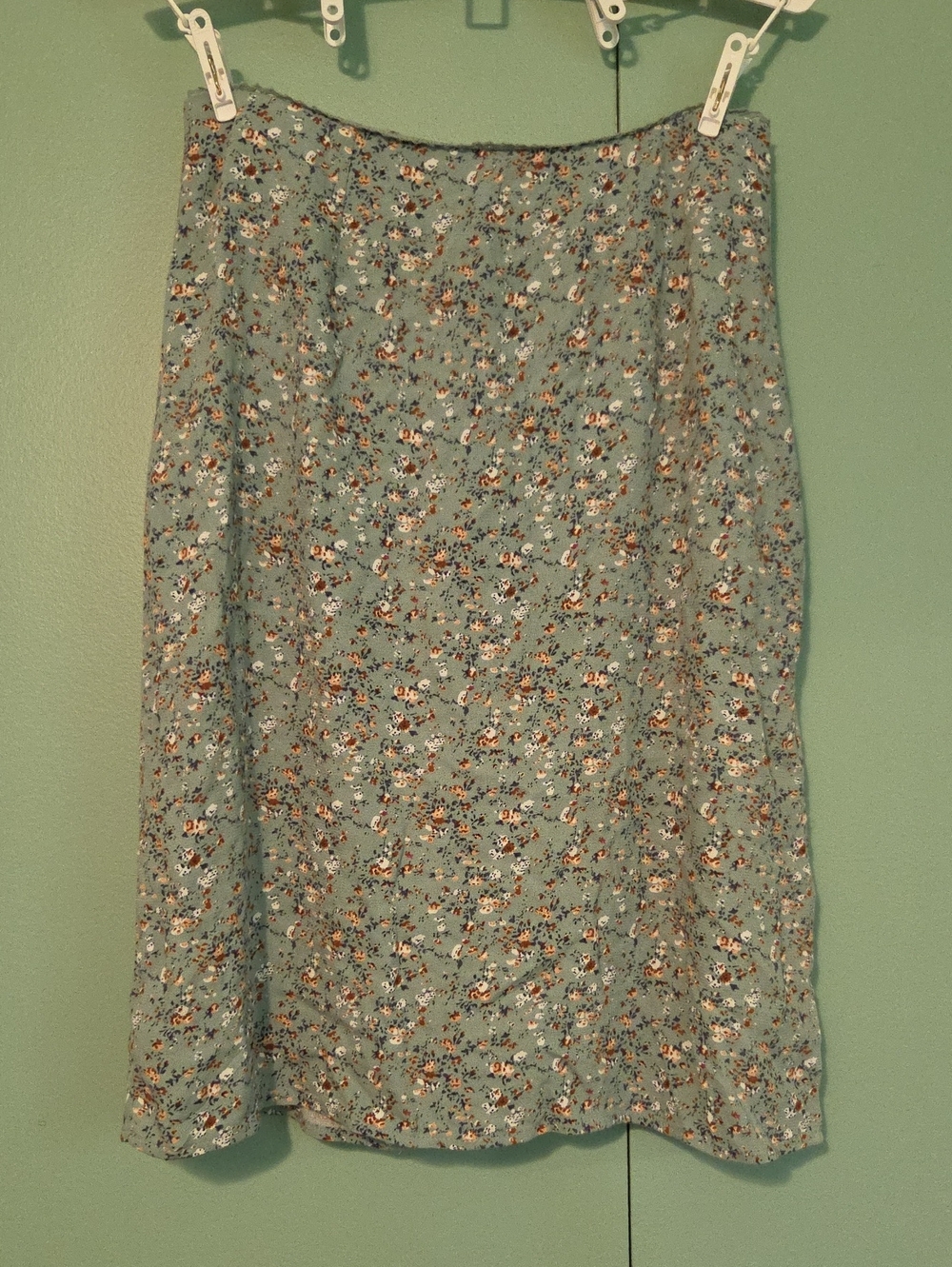 Aeropostale Floral Midi Skirt  Sage Green Size Xs